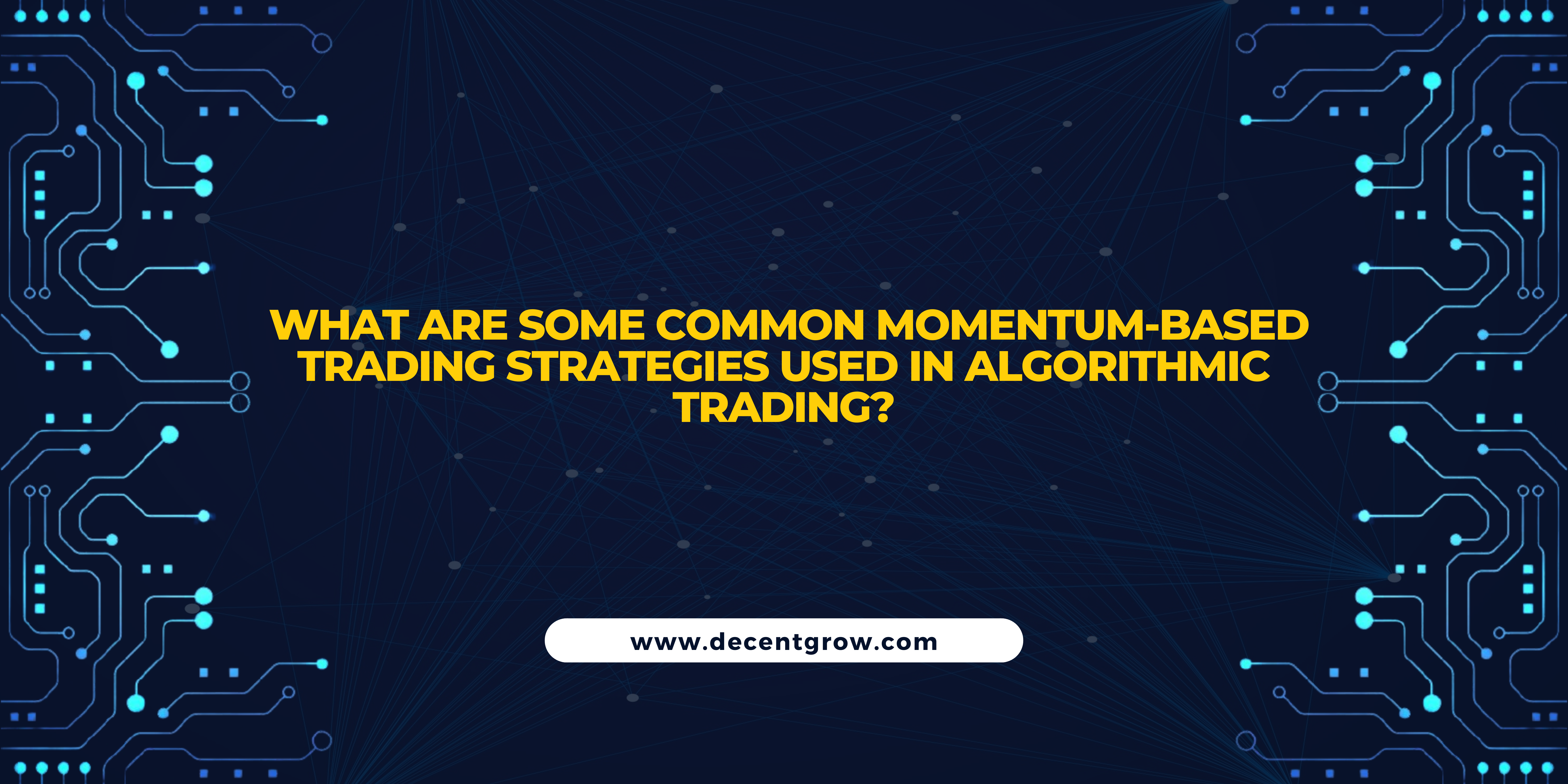 What are some common momentum-based trading strategies used in algorithmic trading?